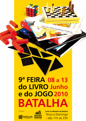 Livros e jogos de 8 a 13 de Junho na Praça Mouzinho de Albuquerque