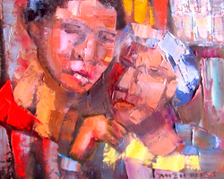 Irineu Alves mostra na Batalha pintura do Brasil