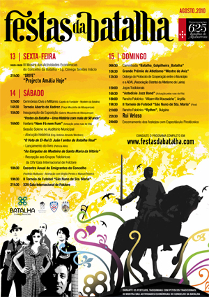 Cartaz das Festas da Batalha 2010