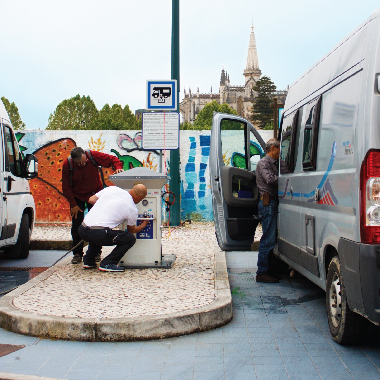 Área de Serviço de Vila da Batalha, na zona Desportiva 